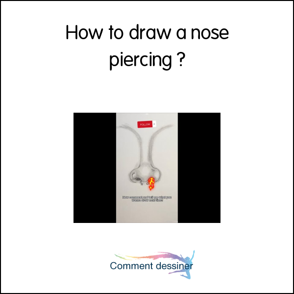 How to draw a nose piercing How to draw
